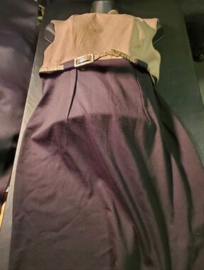Connected Petite Brown/black Pencil Skirt Size 10p Sleveeless Dress